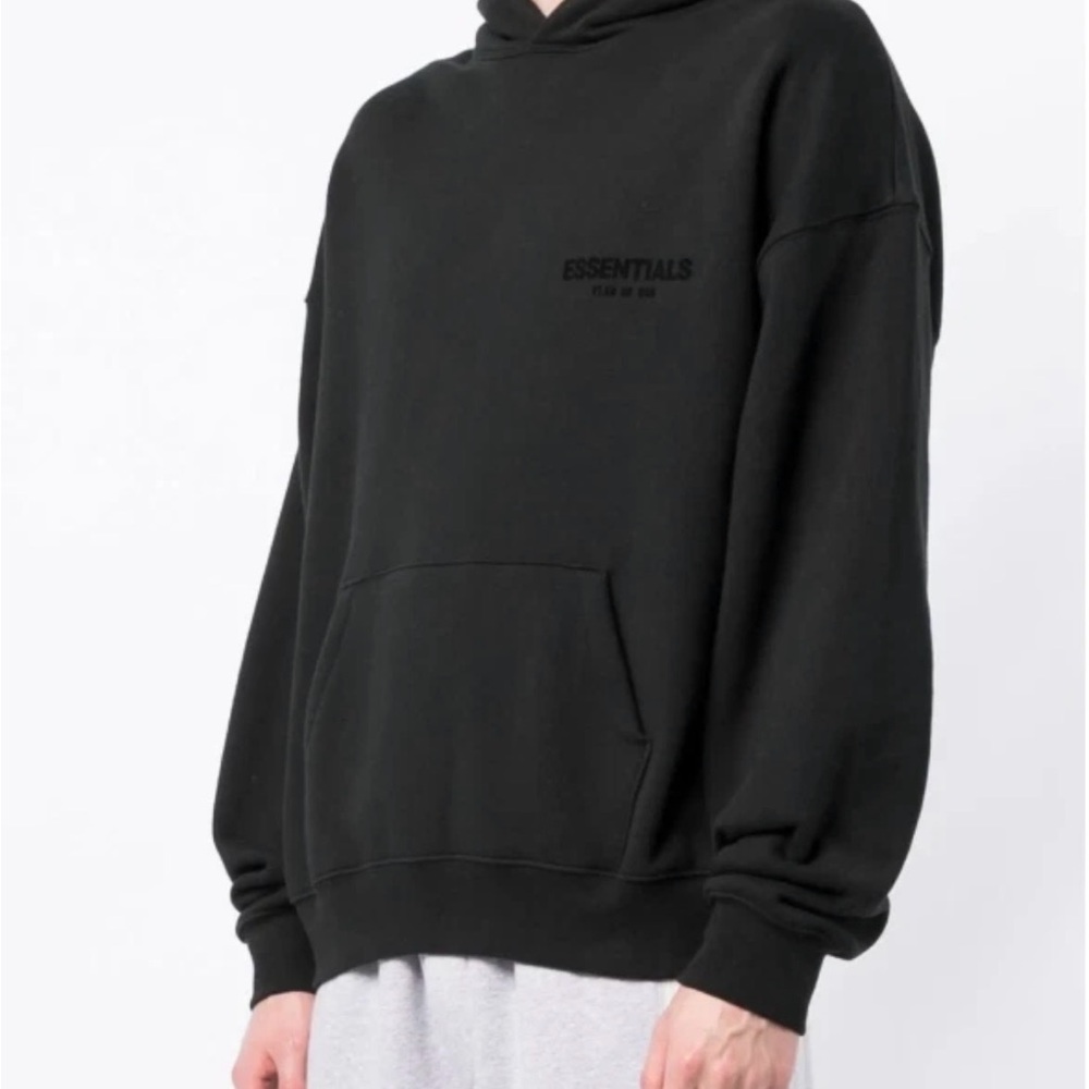 Essentials Charcoal Hoodie for Men